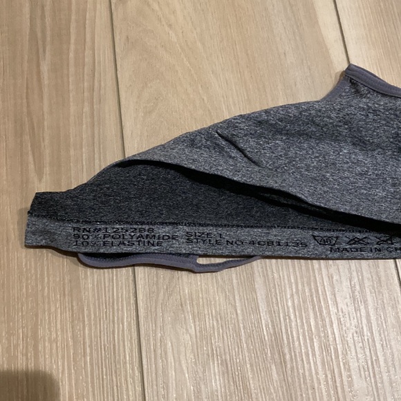 EUC Youth Girls Size L Large Soft Bralette Bra Gray Stretch Basic - Picture 6 of 6